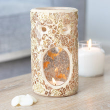 Load image into Gallery viewer, Gold Crackle Glass Oil Burner
