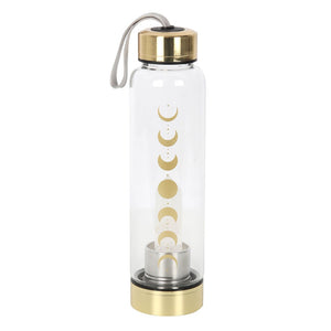 Moon Cycle Clear Quartz Water Bottle