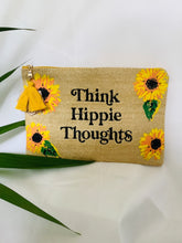 Load image into Gallery viewer, &#39;Think Hippie Thoughts&#39; Pouch Bag
