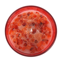 Load image into Gallery viewer, Root Chakra Crystal Candle - Strawberry
