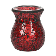 Load image into Gallery viewer, Small Red Crackle Glass Oil Burner

