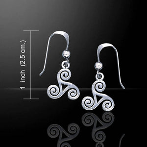 Triple Spiral Earrings (Sterling Silver)