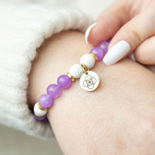 Load image into Gallery viewer, Anti-Anxiety Amethyst Essential Oil Bracelet
