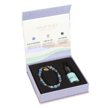 Load image into Gallery viewer, Inner-Peace Blue Lace Agate Essential Oil Bracelet
