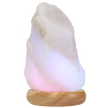 Load image into Gallery viewer, Large White Colour Changing Salt Lamp
