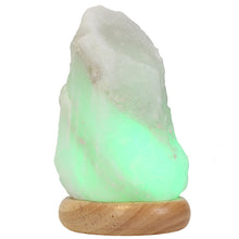 Load image into Gallery viewer, Large White Colour Changing Salt Lamp
