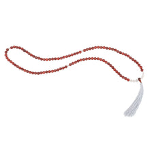 Load image into Gallery viewer, Rosewood &amp; Clear Quartz Mala Necklace
