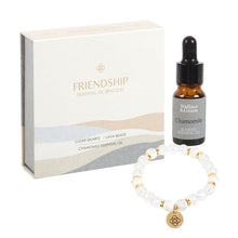 Load image into Gallery viewer, Friendship Clear Quartz Essential Oil Bracelet
