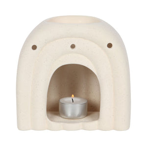 Cream Speckle Arch Oil Burner