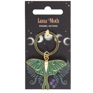 Luna Moth Keyring
