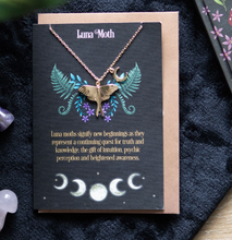 Load image into Gallery viewer, Luna Moth Necklace Card
