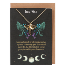 Load image into Gallery viewer, Luna Moth Necklace Card
