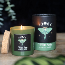 Load image into Gallery viewer, Luna Moth White Sage Candle
