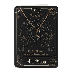 The Moon Tarot Necklace Greeting Card