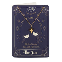 Load image into Gallery viewer, The Star Tarot Necklace Greeting Card
