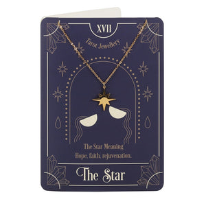 The Star Tarot Necklace Greeting Card