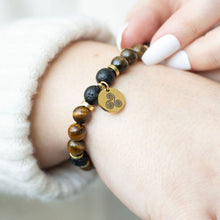 Load image into Gallery viewer, Confidence Tiger&#39;s Eye Essential Oil Bracelet
