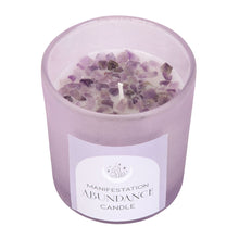 Load image into Gallery viewer, Abundance Crystal Candle - French Lavender
