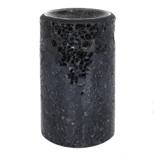 Load image into Gallery viewer, Black Crackle Glass Pillar Oil Burner
