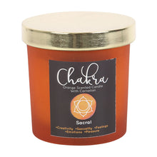 Load image into Gallery viewer, Sacral Chakra Crystal Candle - Orange
