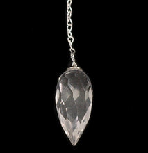 Load image into Gallery viewer, Faceted Clear Quartz Pendulum
