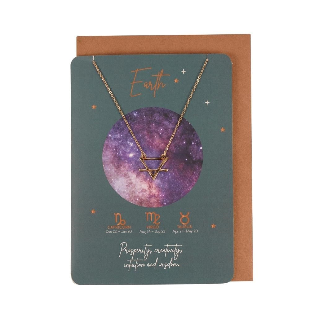 Earth Element Necklace Greeting Card