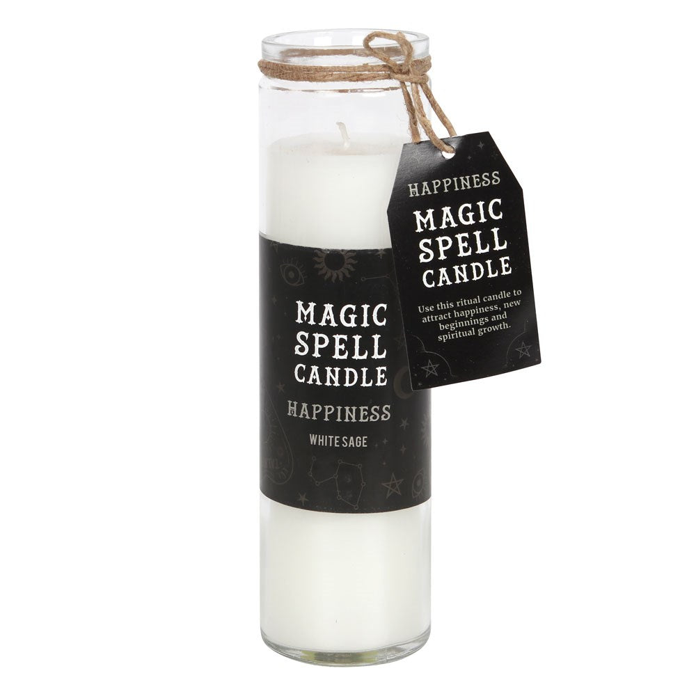 Happiness Spell Candle - White Sage