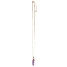 Load image into Gallery viewer, Amethyst Crystal Necklace Card
