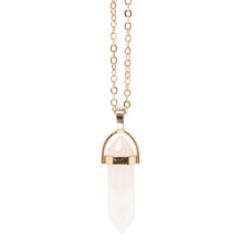 Load image into Gallery viewer, Clear Quartz Crystal Necklace Card
