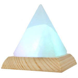 Colour Changing Pyramid USB Salt Lamp