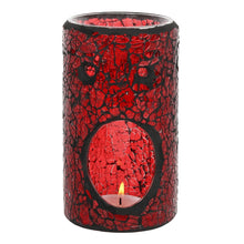 Load image into Gallery viewer, Red Crackle Glass Oil Burner
