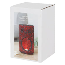 Load image into Gallery viewer, Red Crackle Glass Oil Burner
