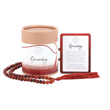 Load image into Gallery viewer, Rosewood &amp; Red Jasper Mala Necklace
