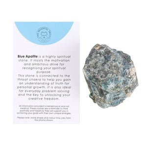 Blue Apatite Healing Rough Crystal