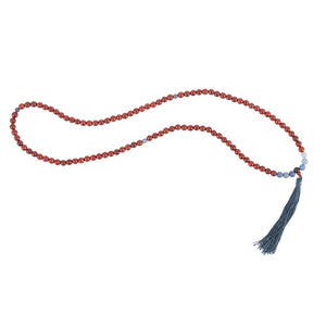 Rosewood & Sodalite Mala Necklace