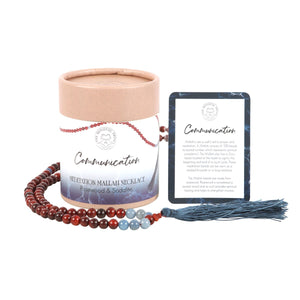 Rosewood & Sodalite Mala Necklace