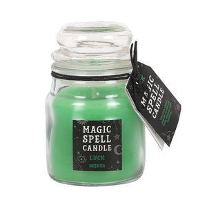 Luck Spell Candle Jar - Green Tea