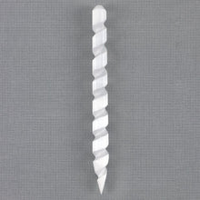 Load image into Gallery viewer, Pointed Spiral Selenite Wand
