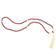 Load image into Gallery viewer, Rosewood &amp; Yellow Jasper Mala Necklace
