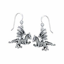 Load image into Gallery viewer, Dragon Earrings (Sterling Silver)
