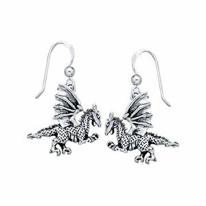 Dragon Earrings (Sterling Silver)
