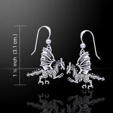 Load image into Gallery viewer, Dragon Earrings (Sterling Silver)
