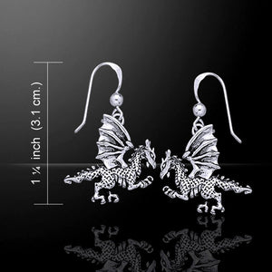 Dragon Earrings (Sterling Silver)