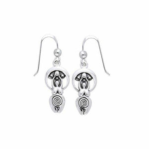 Moon Goddess Earrings (Sterling Silver)