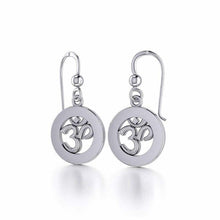 Load image into Gallery viewer, Om Symbol Earrings (Sterling Silver)
