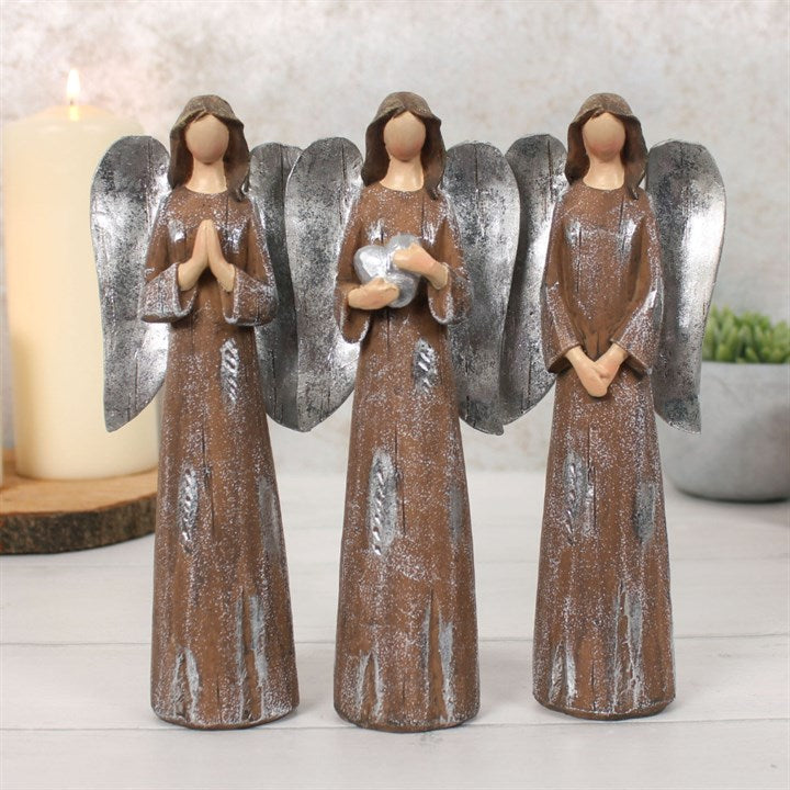'Peace Pray Love' Trio of Angels