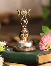 Load image into Gallery viewer, Triple Goddess Tealight Holder
