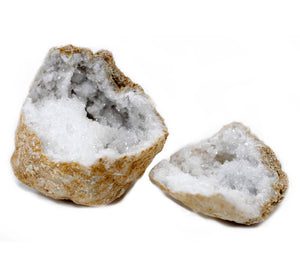 White Quartz Geode - Medium