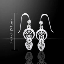 Load image into Gallery viewer, Moon Goddess Earrings (Sterling Silver)
